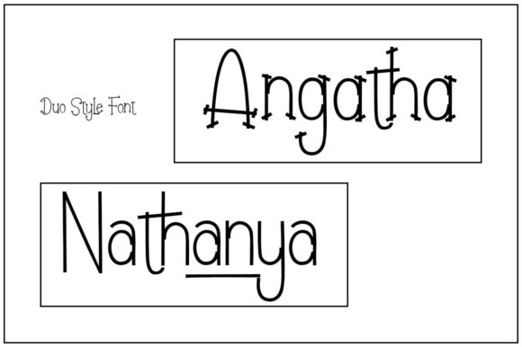 Angatha Nathanya: A Quirky Display Font for Handmade Brands