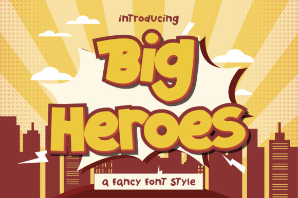 Big Heroes: A Playful Display Font for Editorial Charm