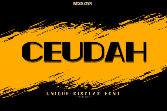 Ceudah: A Bold Display Font That Elevates Your Brand