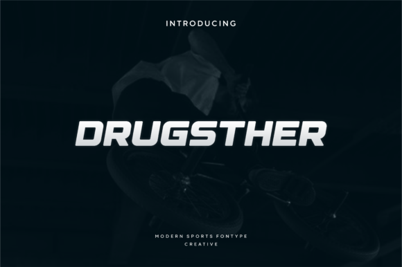Drugsther: A Sharp Display Font for Confident Digital Branding