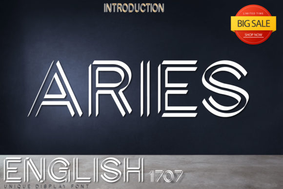 English 1707: A Display Font That Makes Your Brand Look Thoughtful