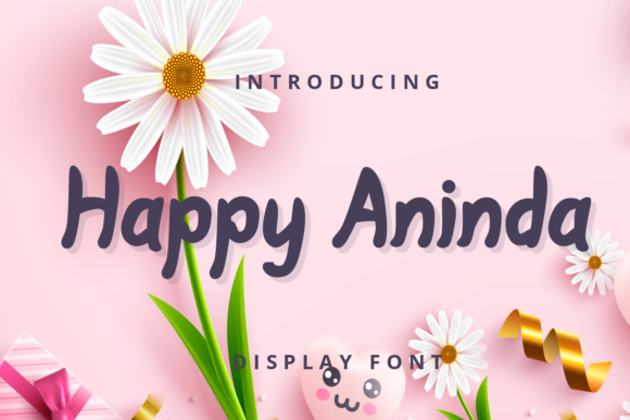 Happy Aninda: A Playful Display Font for Handmade Charm