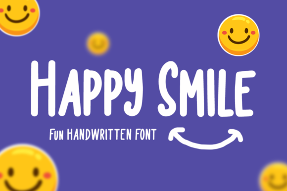 Happy Smile Display Font for Handmade Creators