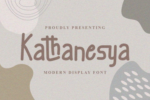 Kathanesya: A Playful Display Font for Handmade Charm