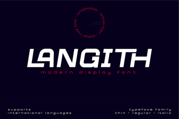 Langith: A Futuristic Display Font for Scroll-Stopping Campaigns