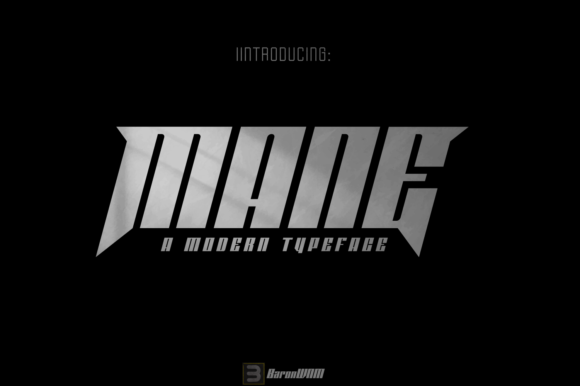 Mane: A Bold Display Font for Handmade Product Design
