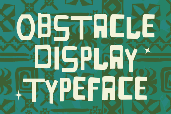 Obstacle: A Modern Display Font for Digital Impact