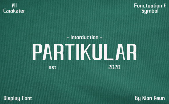 Partikular: A Display Font That Builds Brand Trust