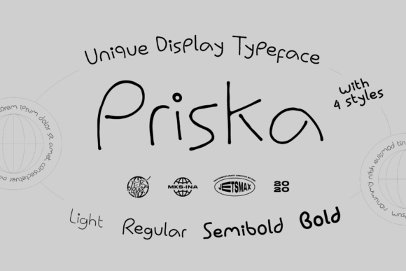Priska: A Hand-Drawn Display Typeface That Feels Like Your Best Creative Instinct