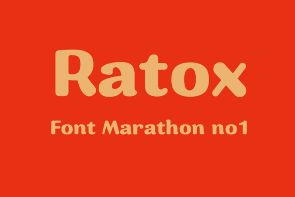 Ratox Display Font for Handmade Labels & Craft Projects