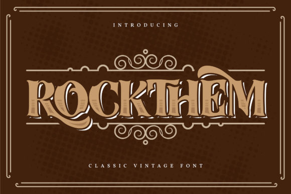 Rockthem: A Bold Display Font for Editorial Impact