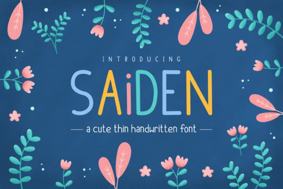 Saiden: A Playful Display Font That Makes Your Brand Feel Like Home