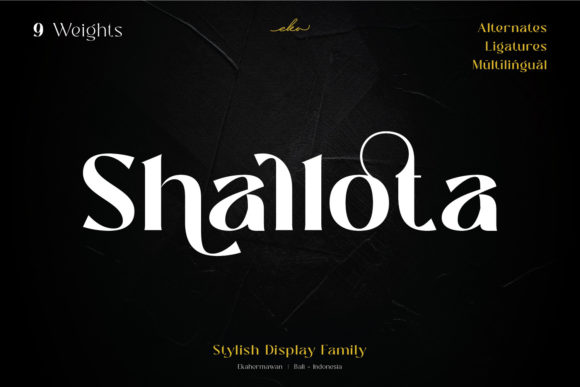 Shallota: A Bold Display Font for Confident Digital Branding