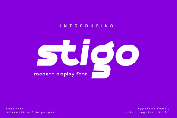 Stigo: A Distinctive Display Font for Editorial Impact