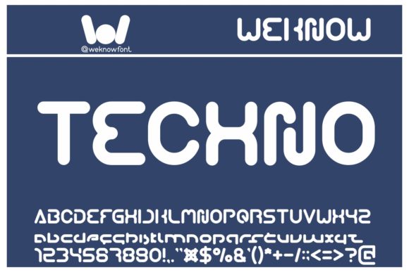 Techno: A Futuristic Display Font for Bold Digital Branding