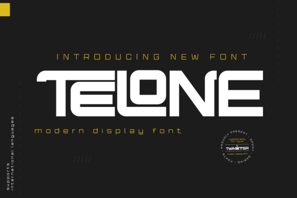 Telone: A Futuristic Display Font That Elevates Brand Identity