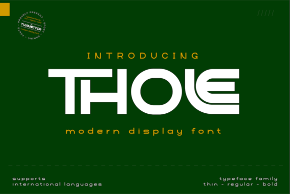 Thole: A Display Font That Earns Its Space